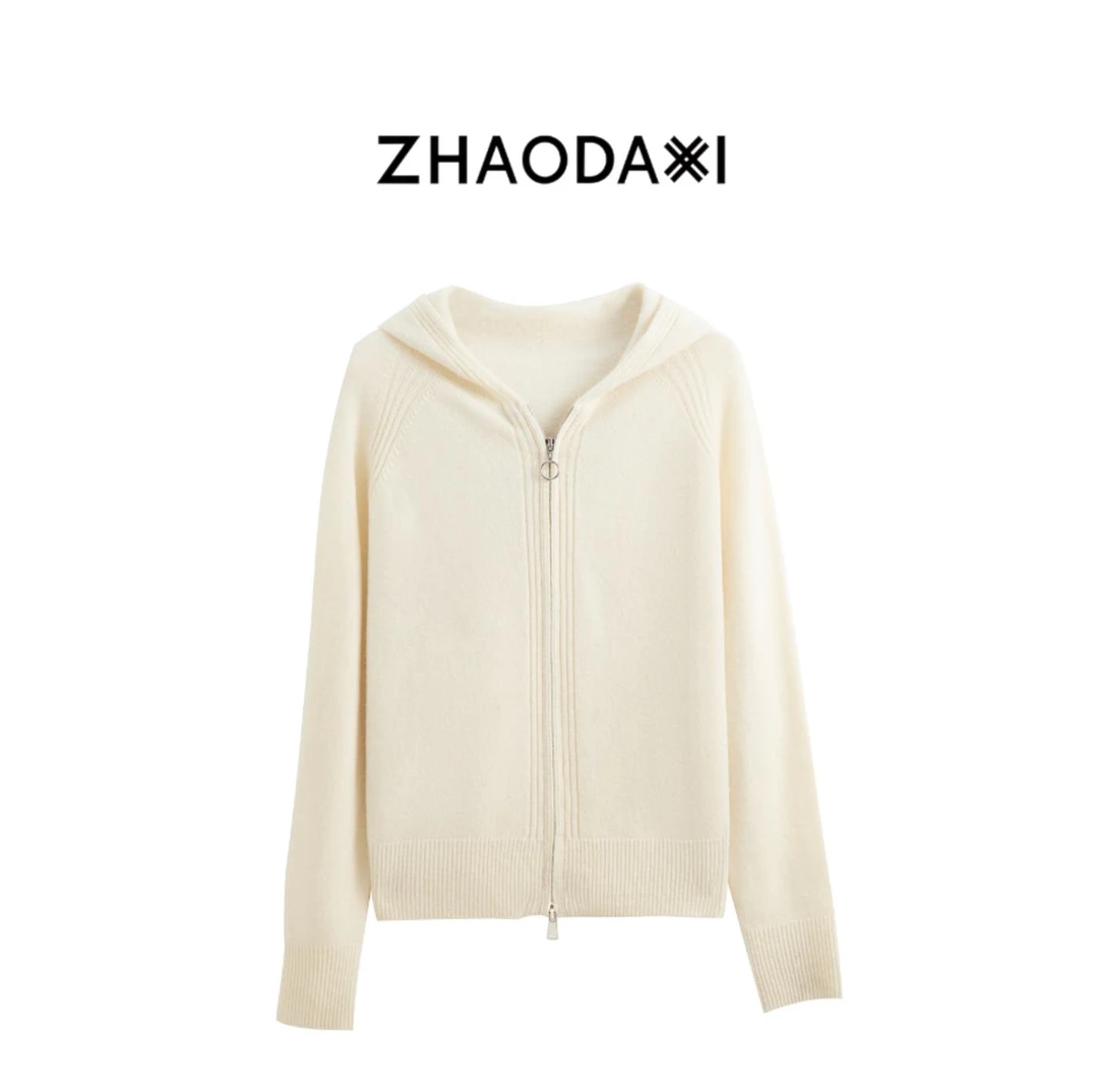 【赵大喜】舒适派开衫 |100绵羊毛加厚无缝一体