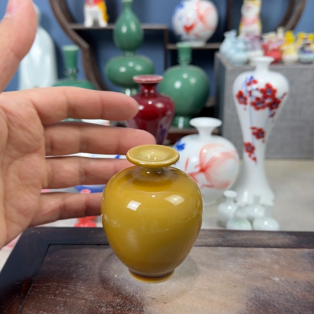 陶瓷手工小花器摆件
