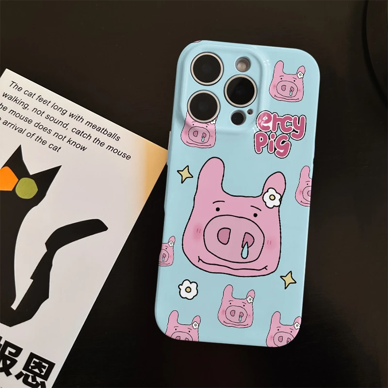 满屏猪猪菲林软壳适用苹果17promax手机壳16华为vivo小米oppo荣耀