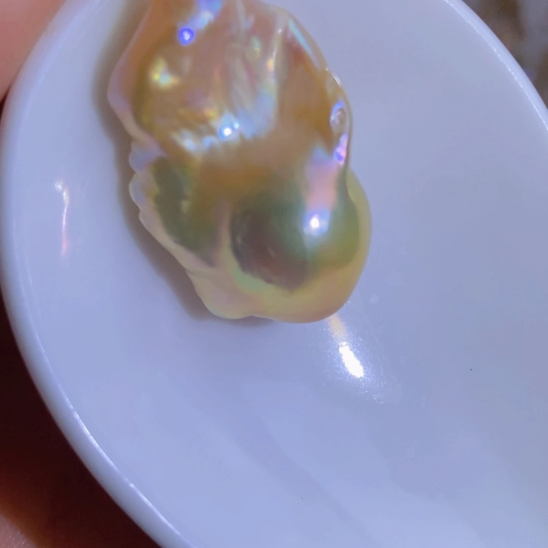 银S925镶嵌天然淡水珍珠淡水珍珠