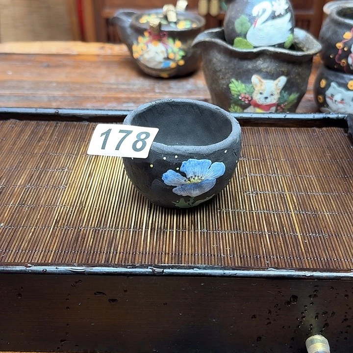 纯手工制作粗陶茶具