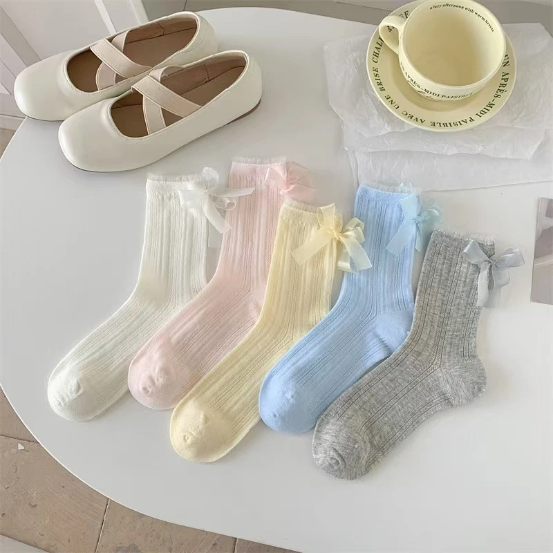 女公主风薄款夏季百搭ins短袜可爱风透气女袜纯色袜子