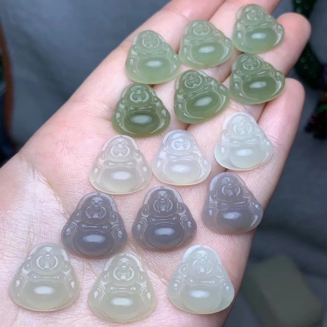 节日礼物和田玉青海料佛公尺寸大约卡20（多样性链接拍一发一）