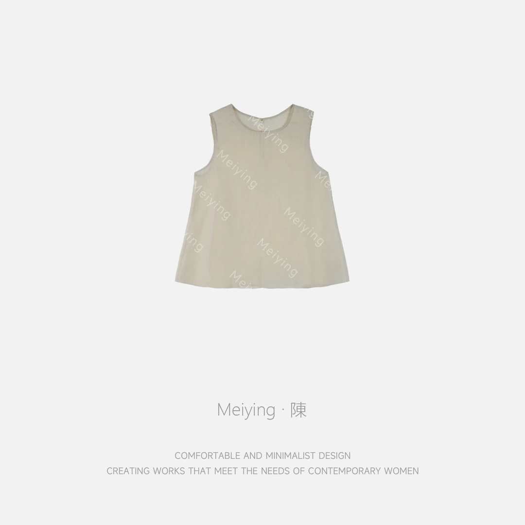 Meiying-“东方叶韵”100苎麻背心YA5XB109