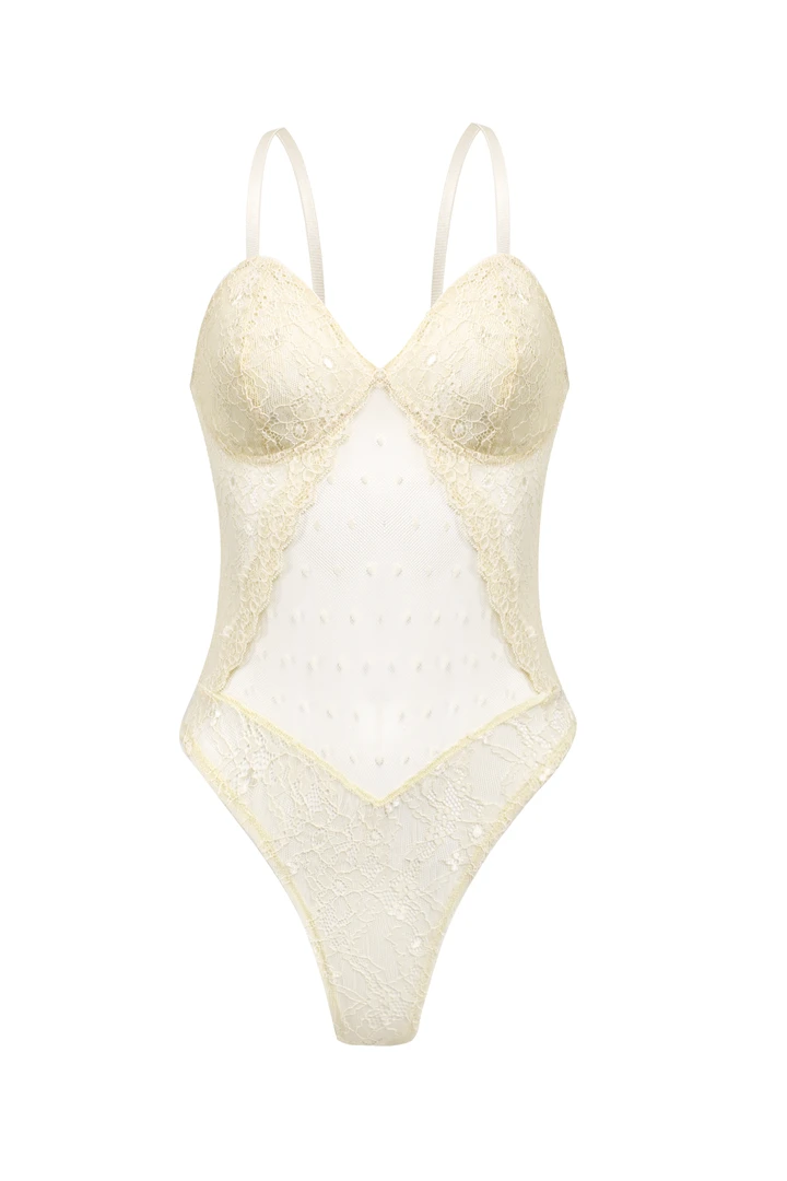 【高定款】柔光暖沙 吊带蕾丝连体睡衣