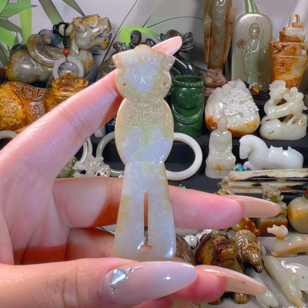 和田玉挂件未镶嵌3