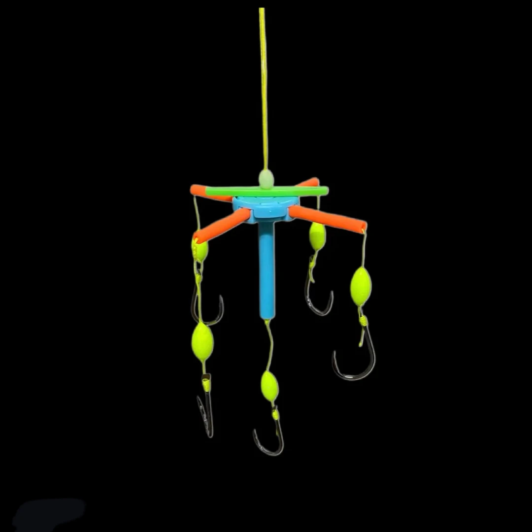 河鱼王坤哥钓浮方块饵底浮两用新型长条型鲢鳙钩调节可选反离底钓