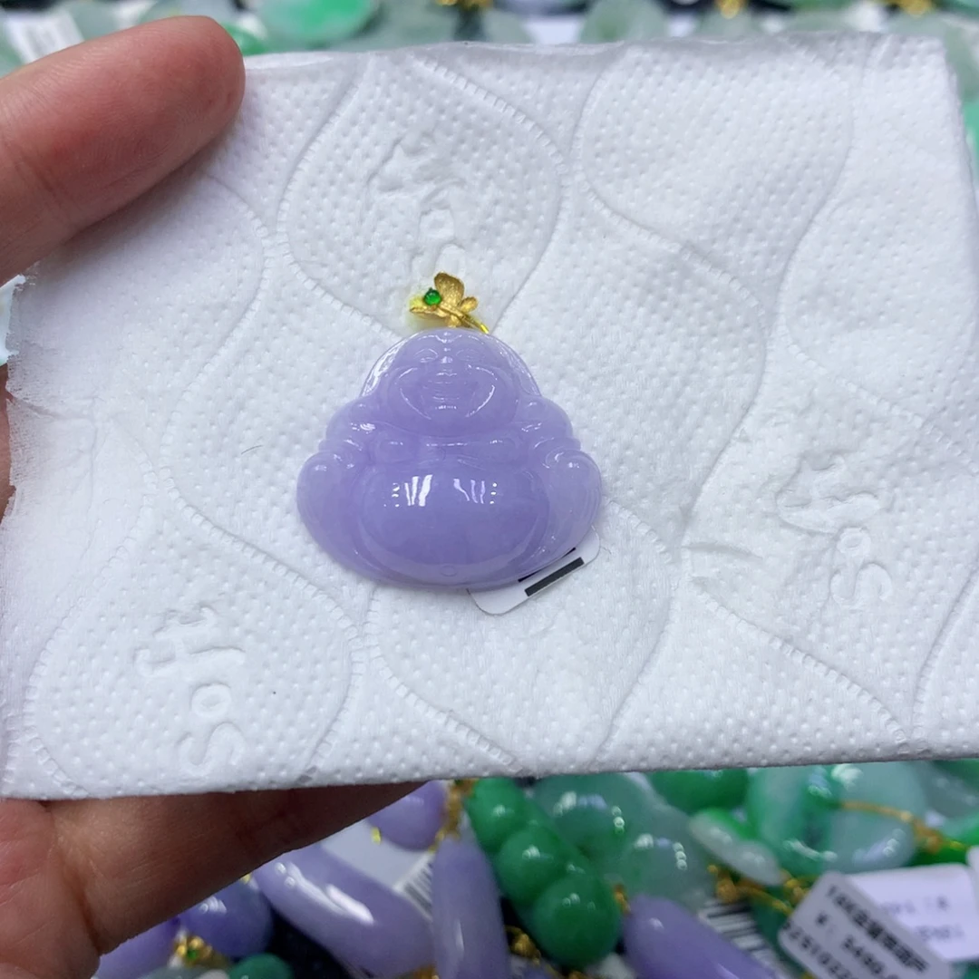 翡翠18K金镶嵌颈饰翡翠