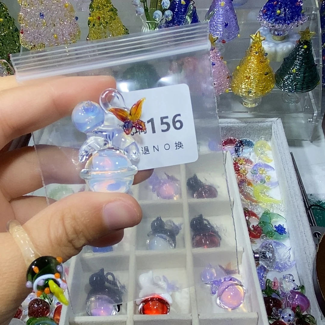 悦***弯玻璃颈饰156星球猫一个