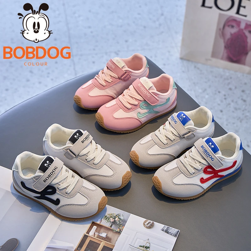 巴布豆儿童阿甘鞋2025春季新款女童运动鞋男童休闲透气2519
