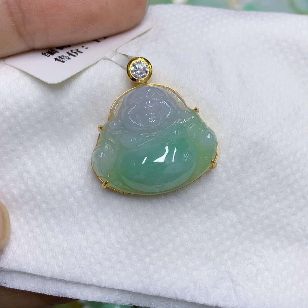 翡翠银S925镶嵌颈饰翡翠