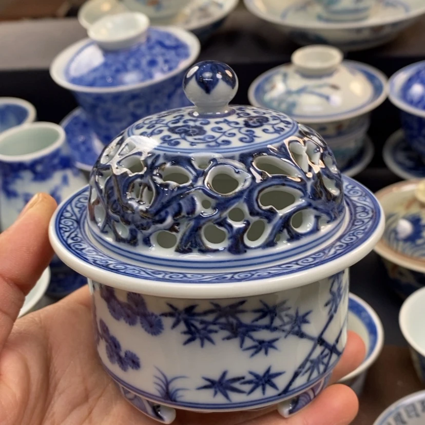 【闪购商品】景德镇青花香薰炉