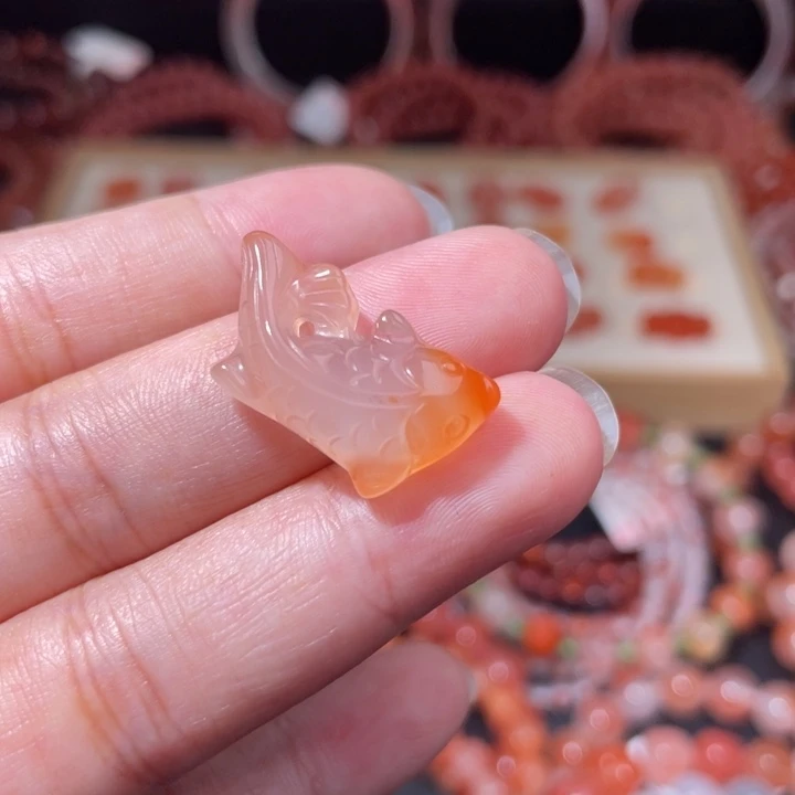 南红玛瑙未镶嵌1812锦鲤