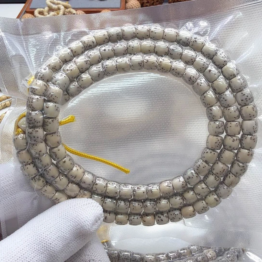 星月菩提手串5尊宠糯冰石玉河豚星月7左右108