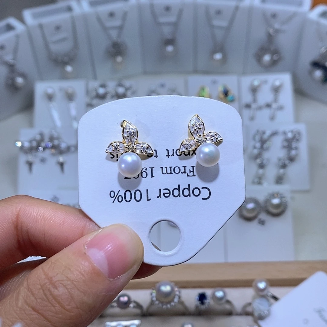 未镶嵌耳饰淡水珍珠