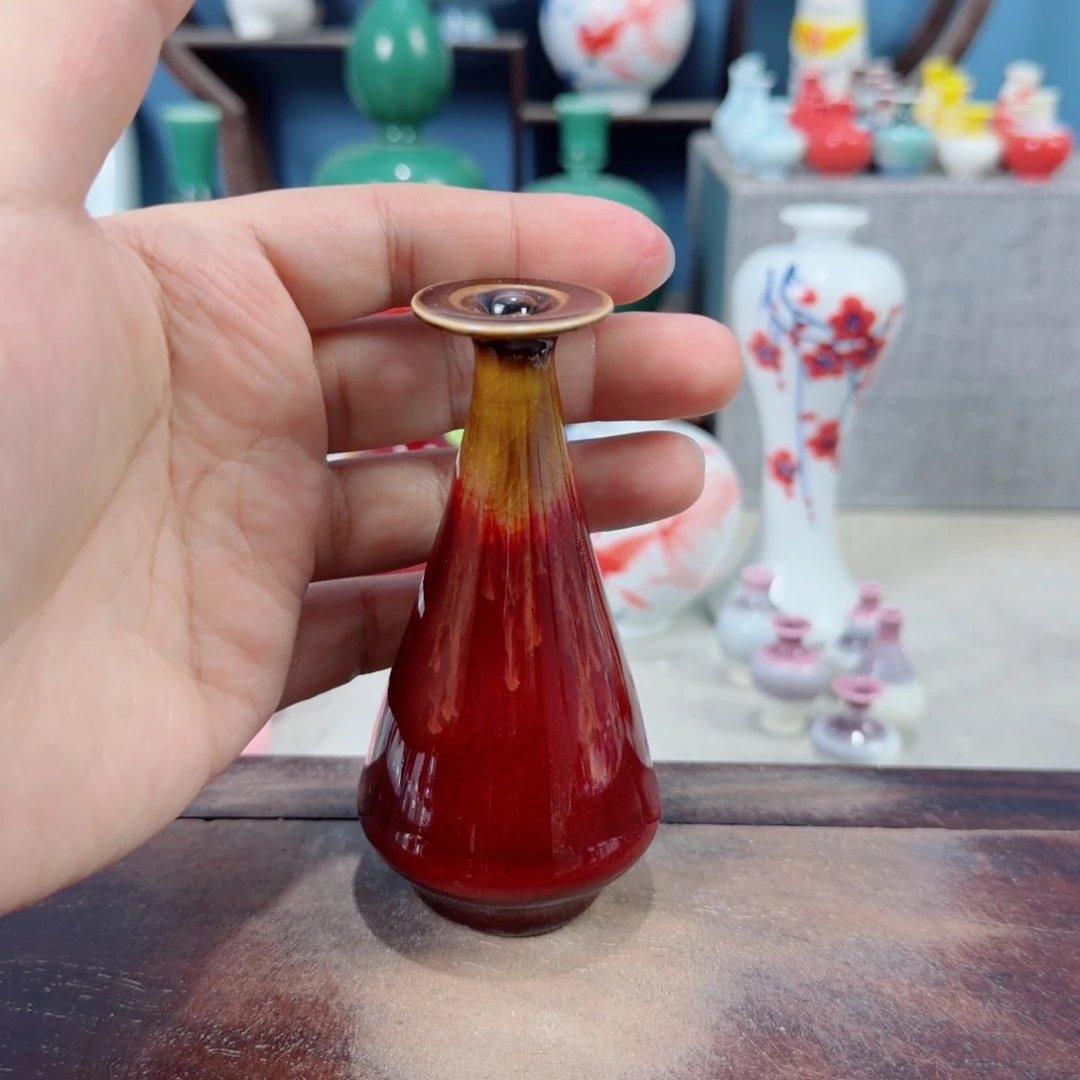 陶瓷手工小花器摆件