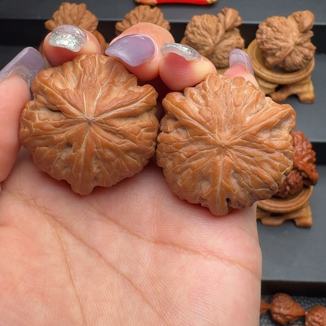 把件文玩核桃铁锤妹妹三棱,精品配对,37