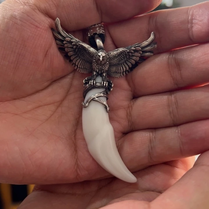 颈饰银S925镶嵌和田玉