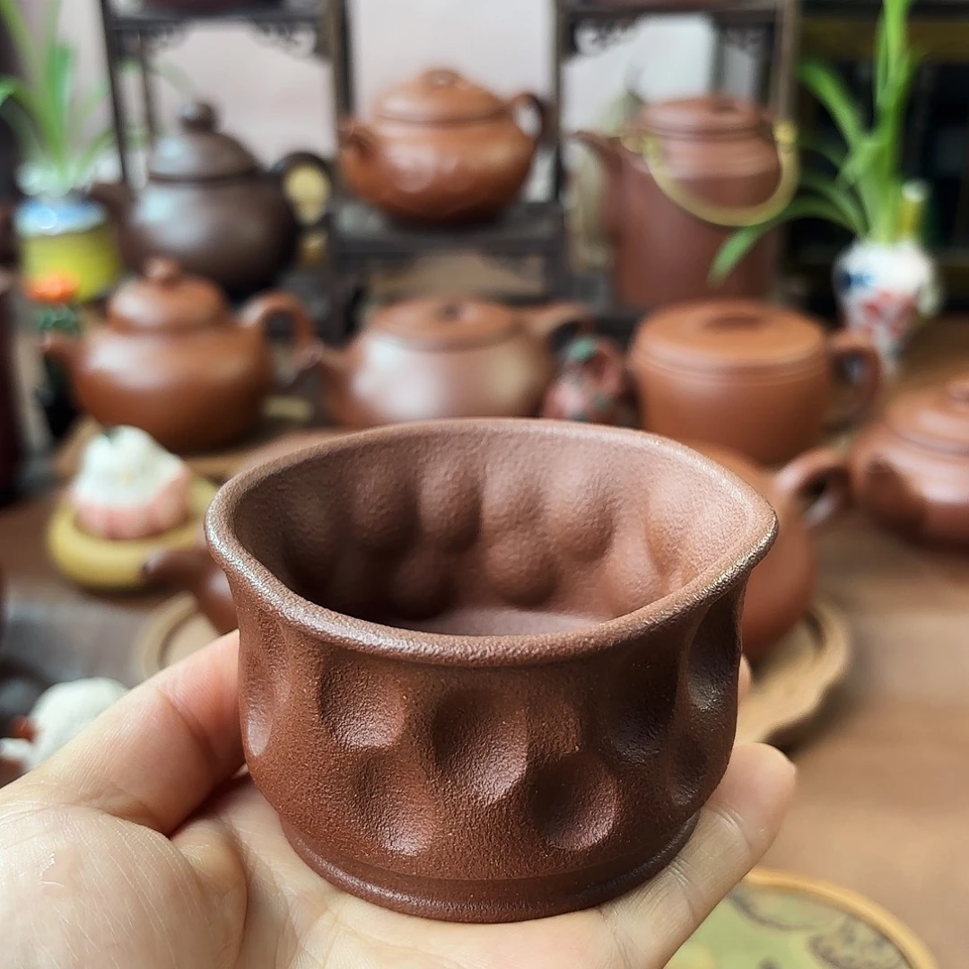 紫砂茶杯底槽清 100cc
