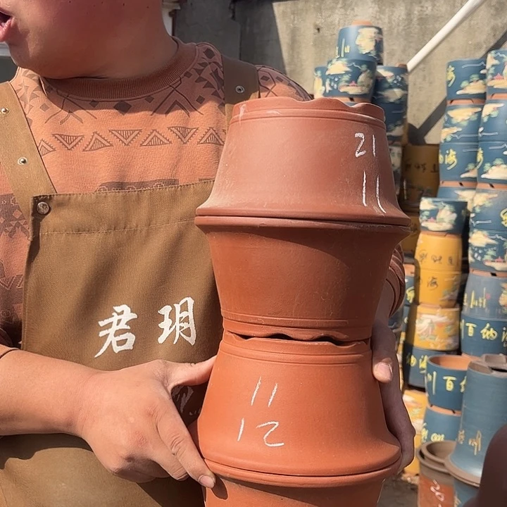 紫砂紫砂花盆盆栽