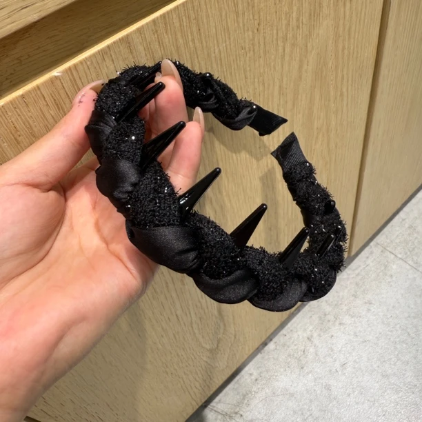 香风缎面拼接倒梳 高级质感发箍