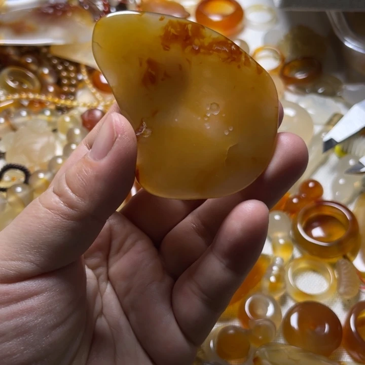 玛瑙/玉髓颈饰未镶嵌坐**起2206