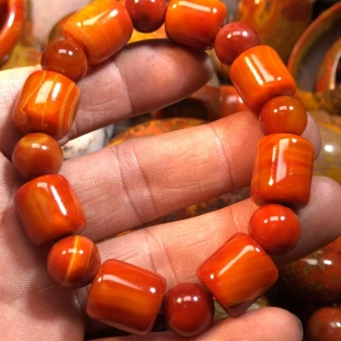 玛瑙/玉髓手链合金用****7