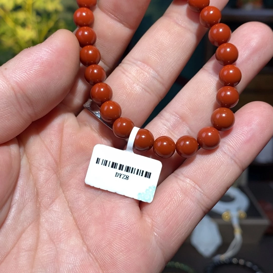 本***羊手链合金南红玛瑙