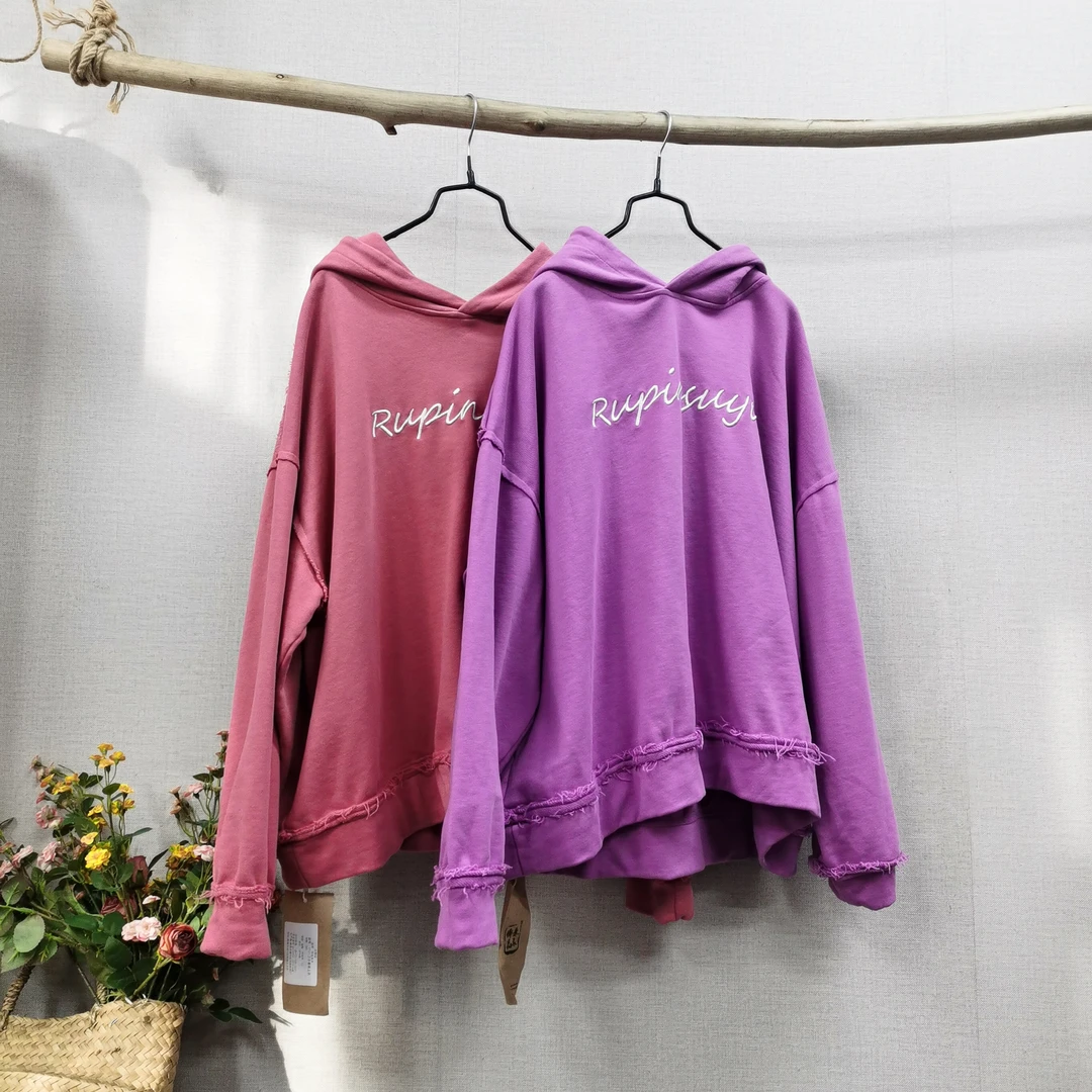 儒品素衣921刺绣连帽卫衣