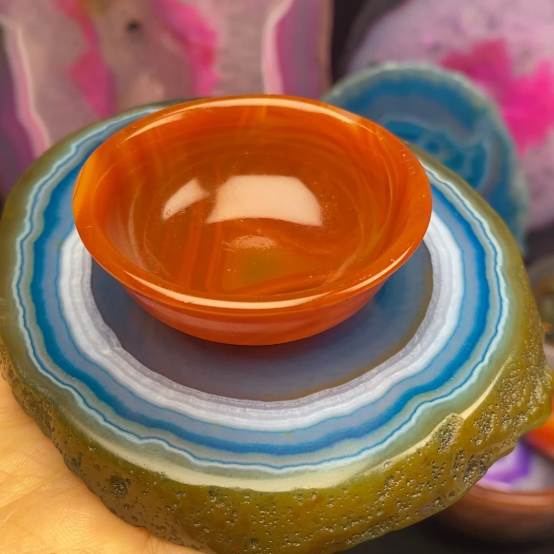 未镶嵌玛瑙/玉髓珠宝半成品