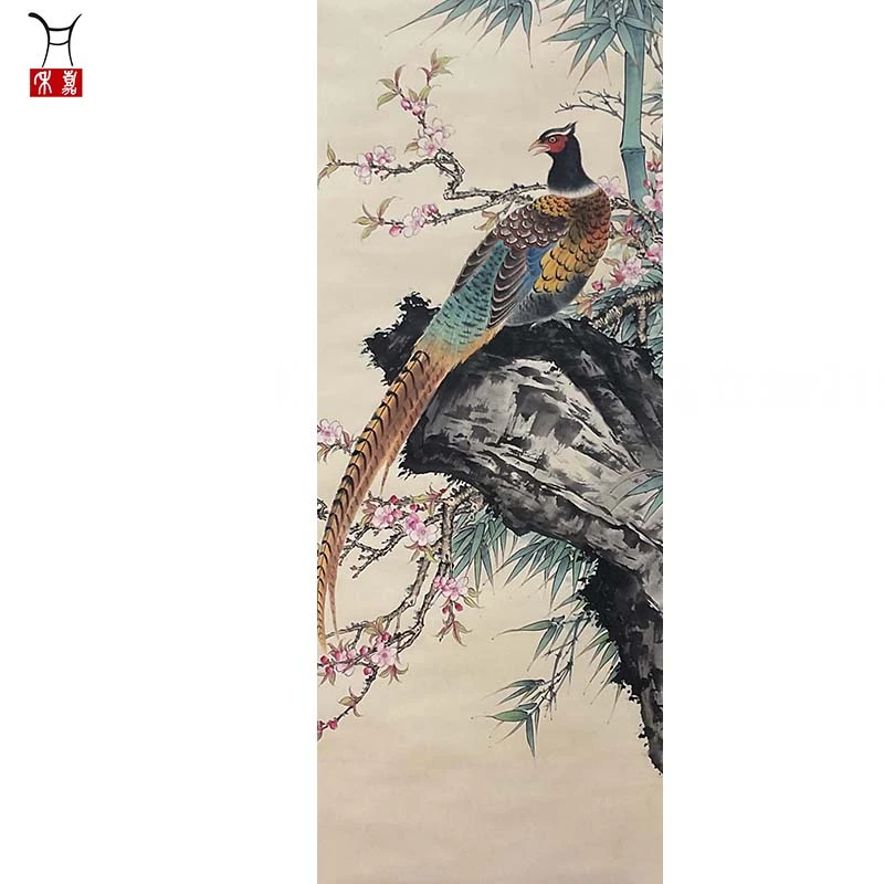 K1007花鸟立轴91x48/4平尺