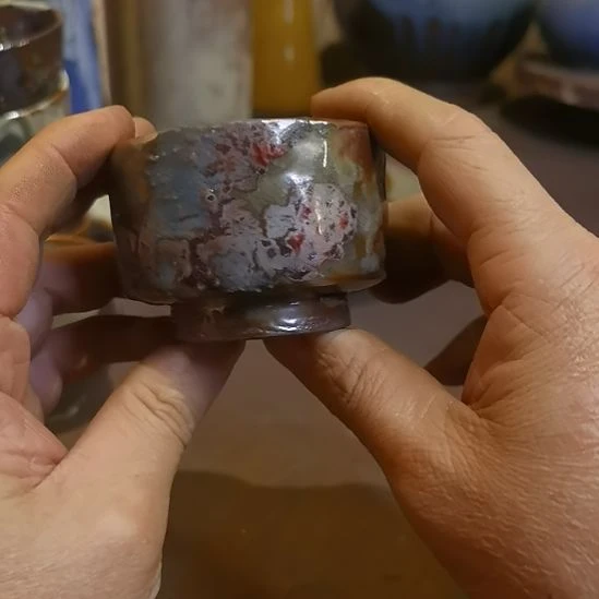 盘手工高温原矿窑变