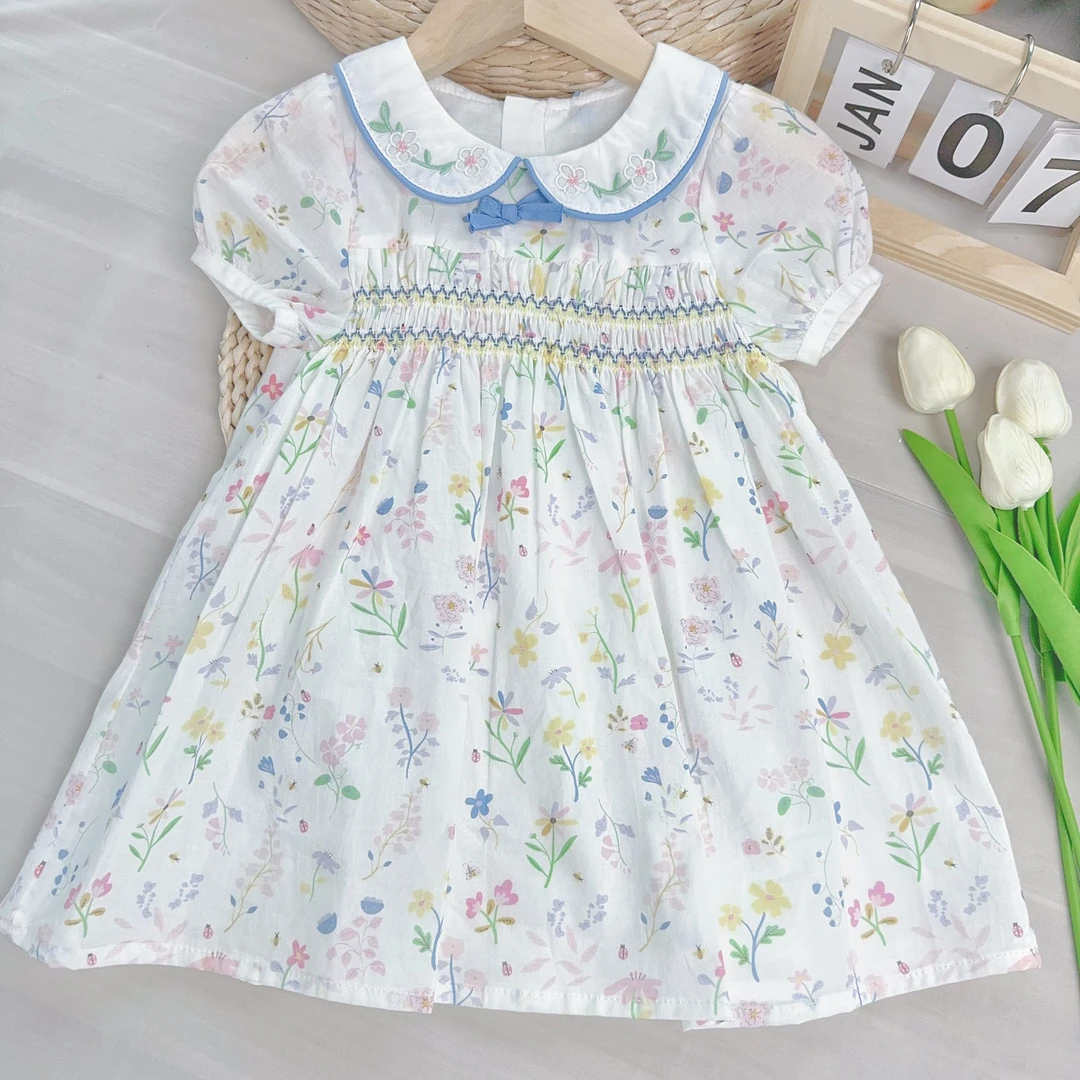 【花的嫁纱】B220女宝女童夏款可爱洋气连衣裙夏季百搭公主裙