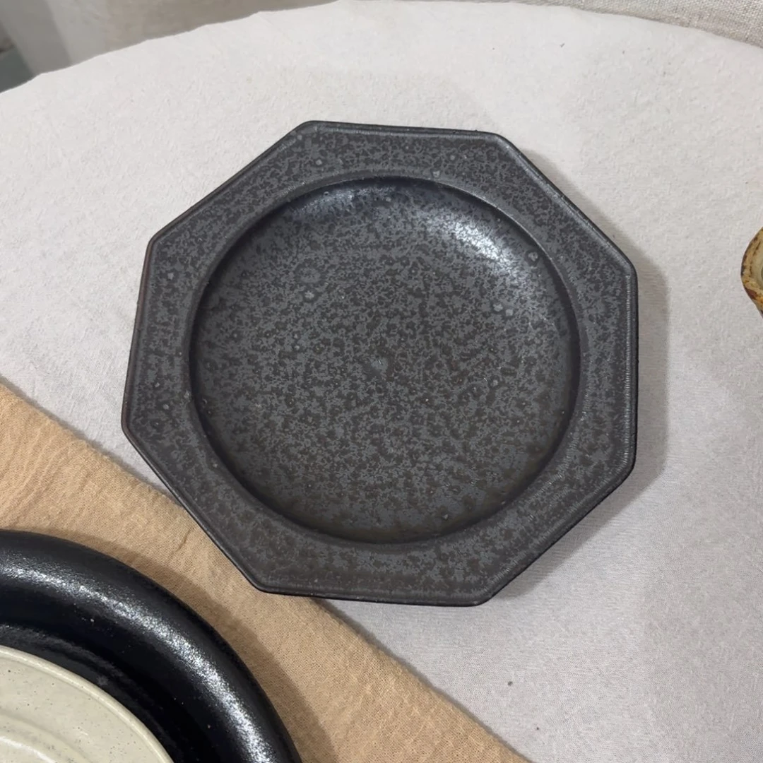 陶阿沐手作八角小盘