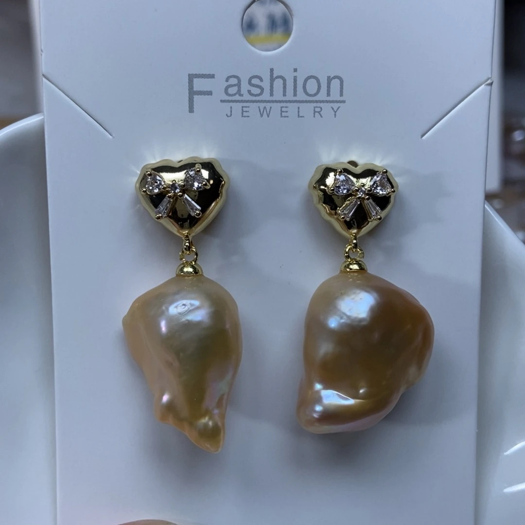 淡水珍珠耳环合金福利534