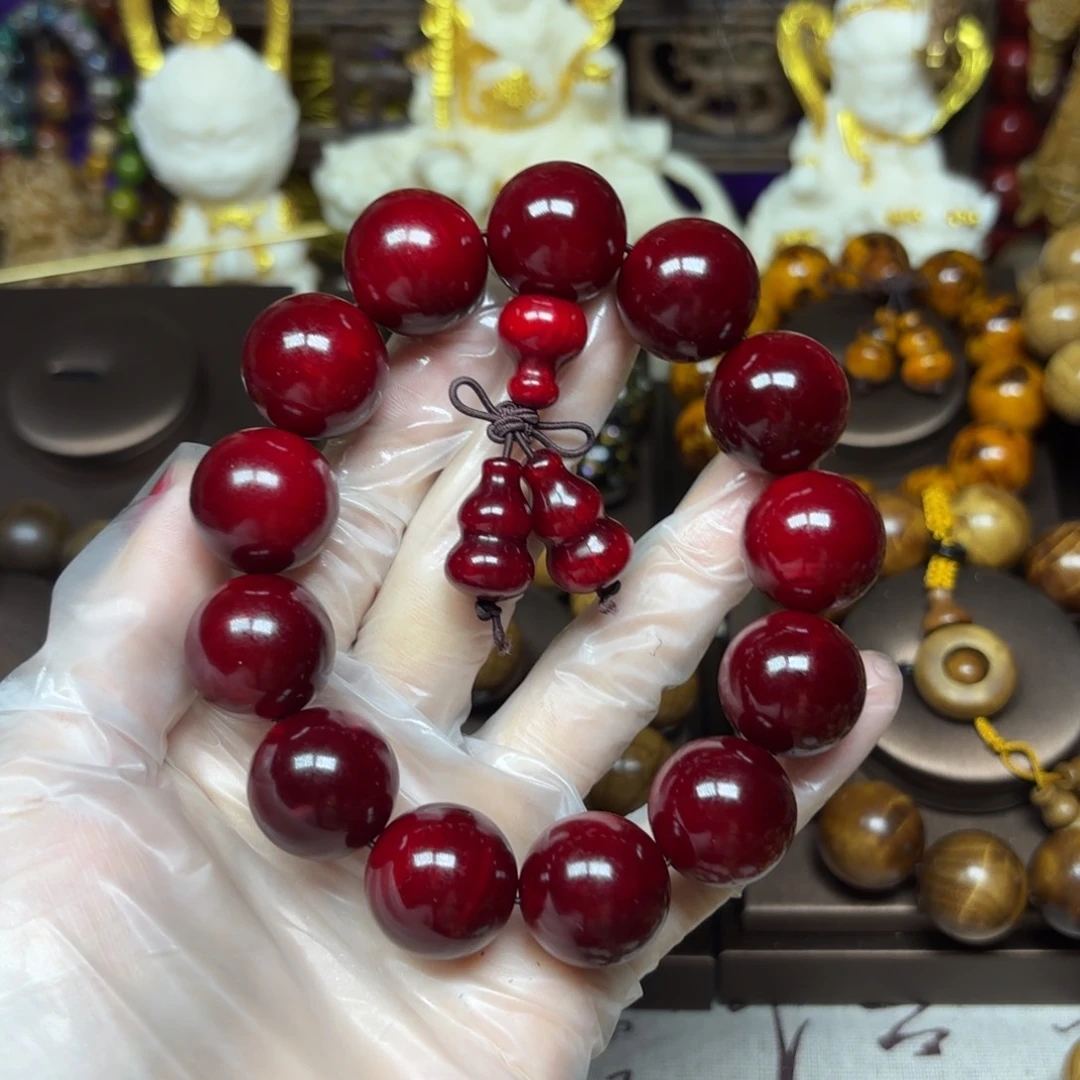 贝壳杉（血龙木）手串/手链攀***牛15玉化老料特价