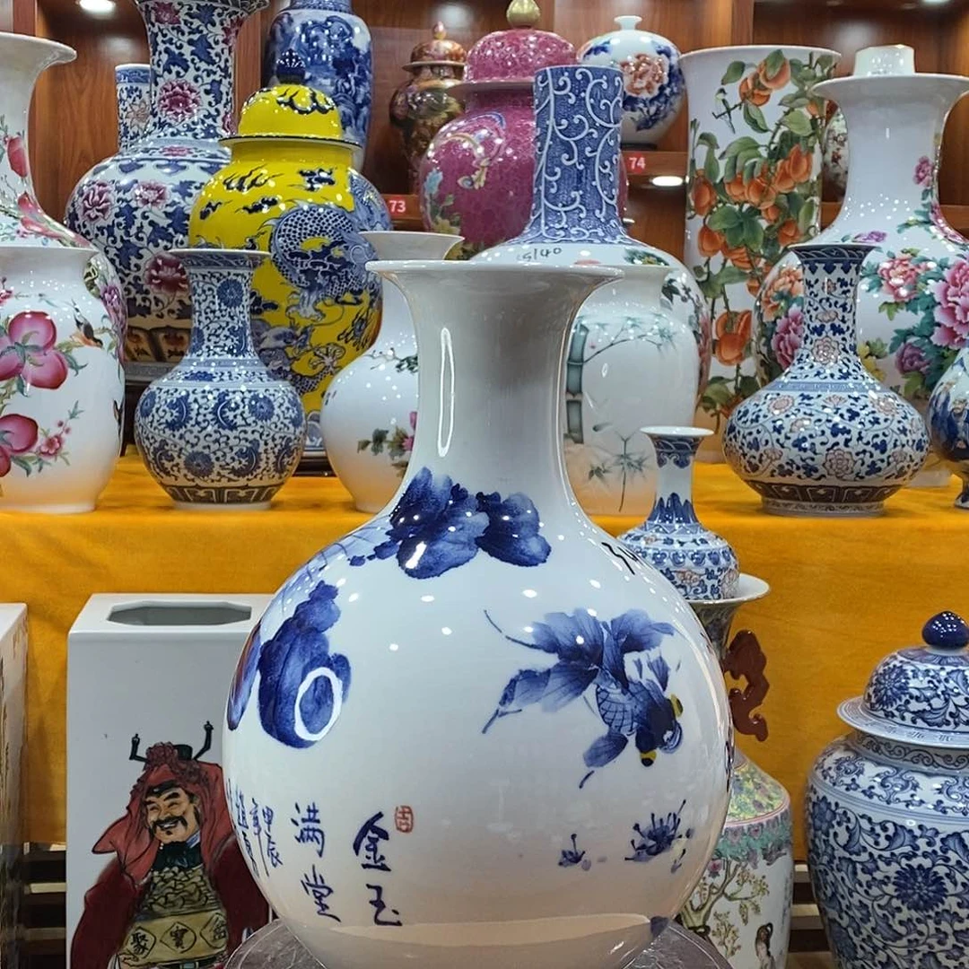 摆件F****l景德镇陶瓷赏瓶