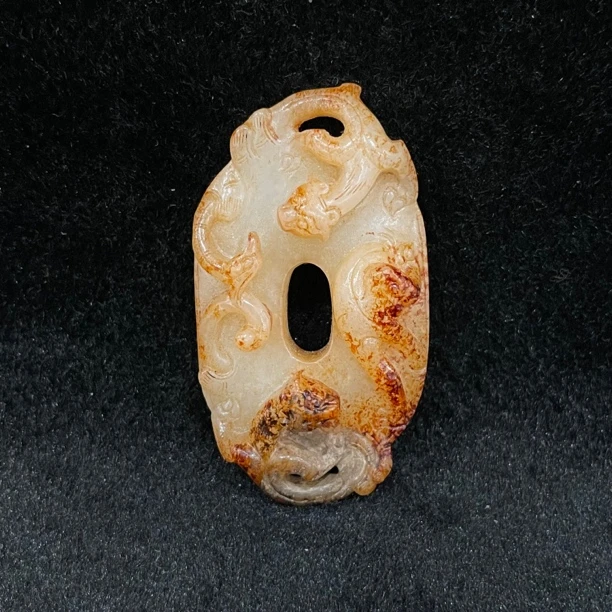 臻藏（8a）和田玉螭龙挂件2503120054