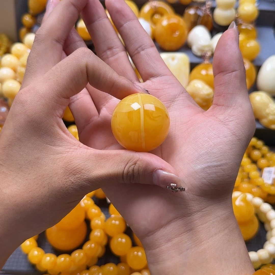 未镶嵌蜜蜡珠宝奇石36mm