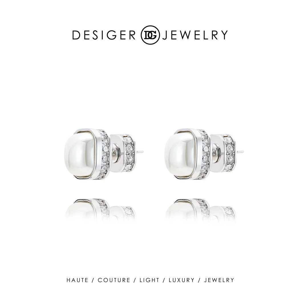 【夏日寻光】Desiger夏季限定馒头珠珠耳钉F1366