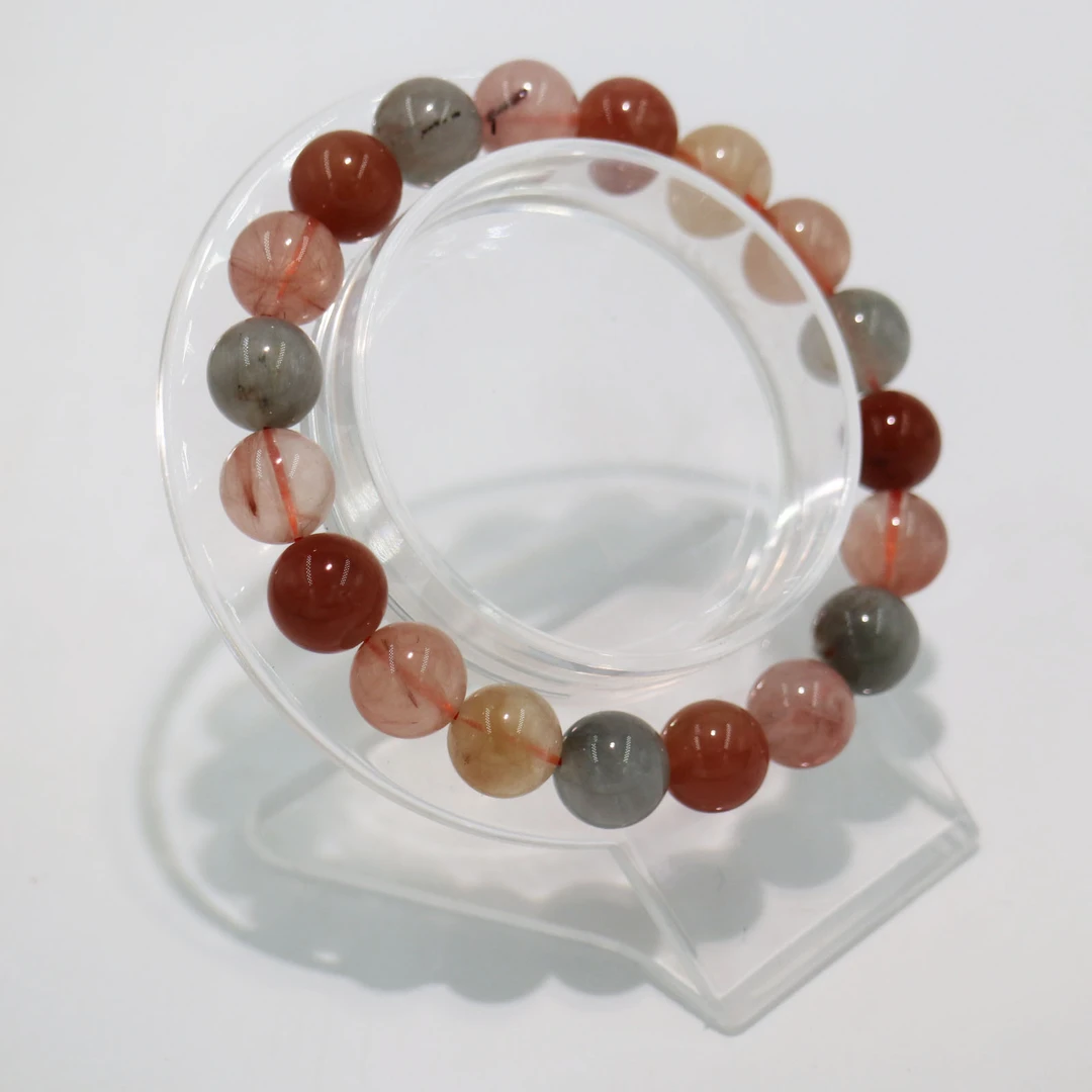 多彩搭配转运水晶手串女款百搭款彩色精美渐变