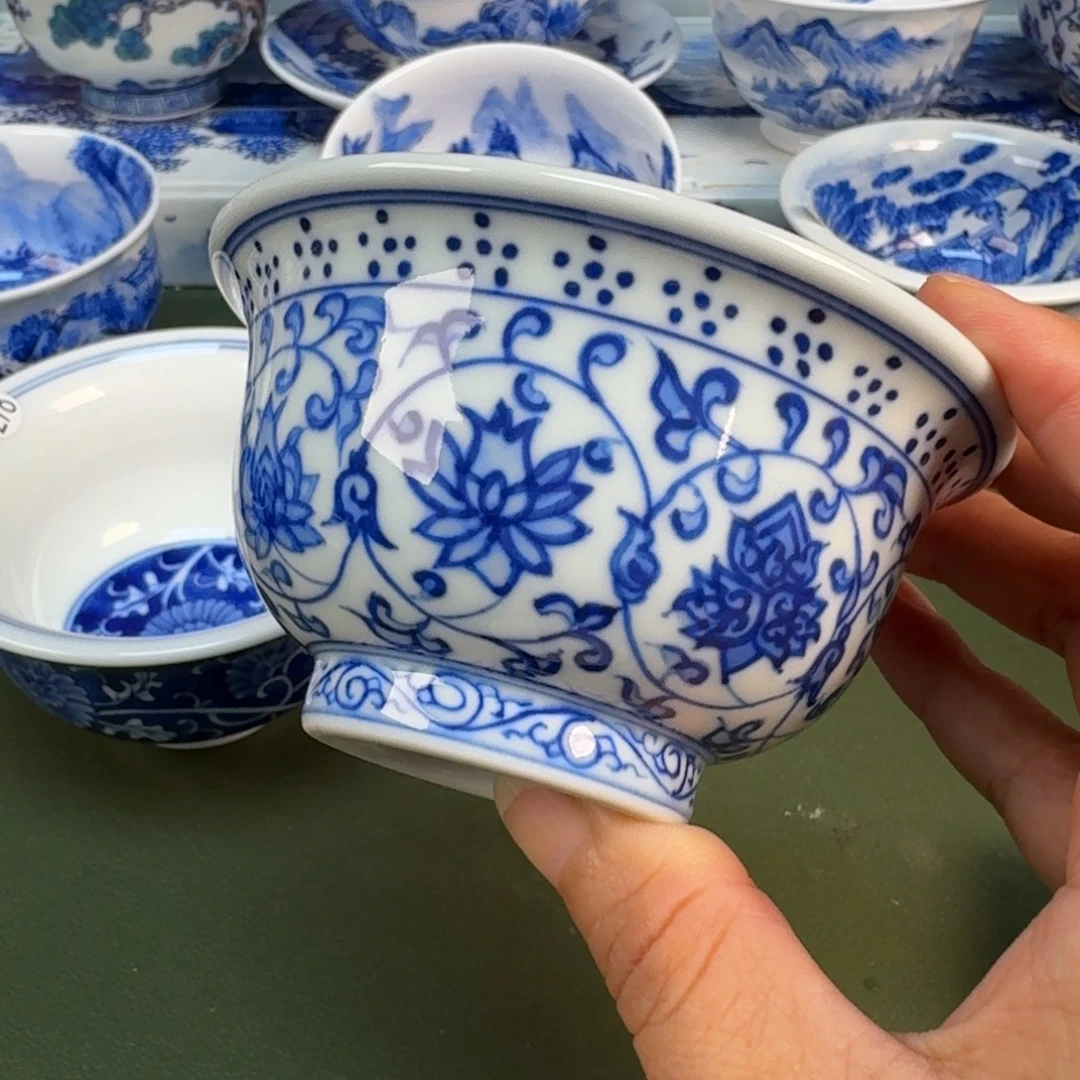 景德镇纯手绘茶具具圆圆158