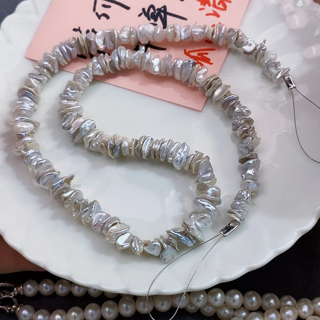 银S925镶嵌清库存特价项链淡水珍珠