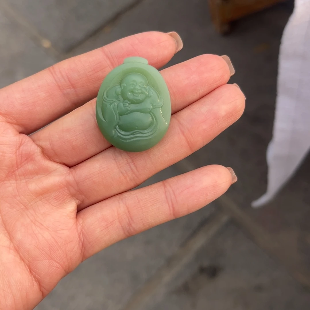 和田玉（碧玉）颈饰未镶嵌