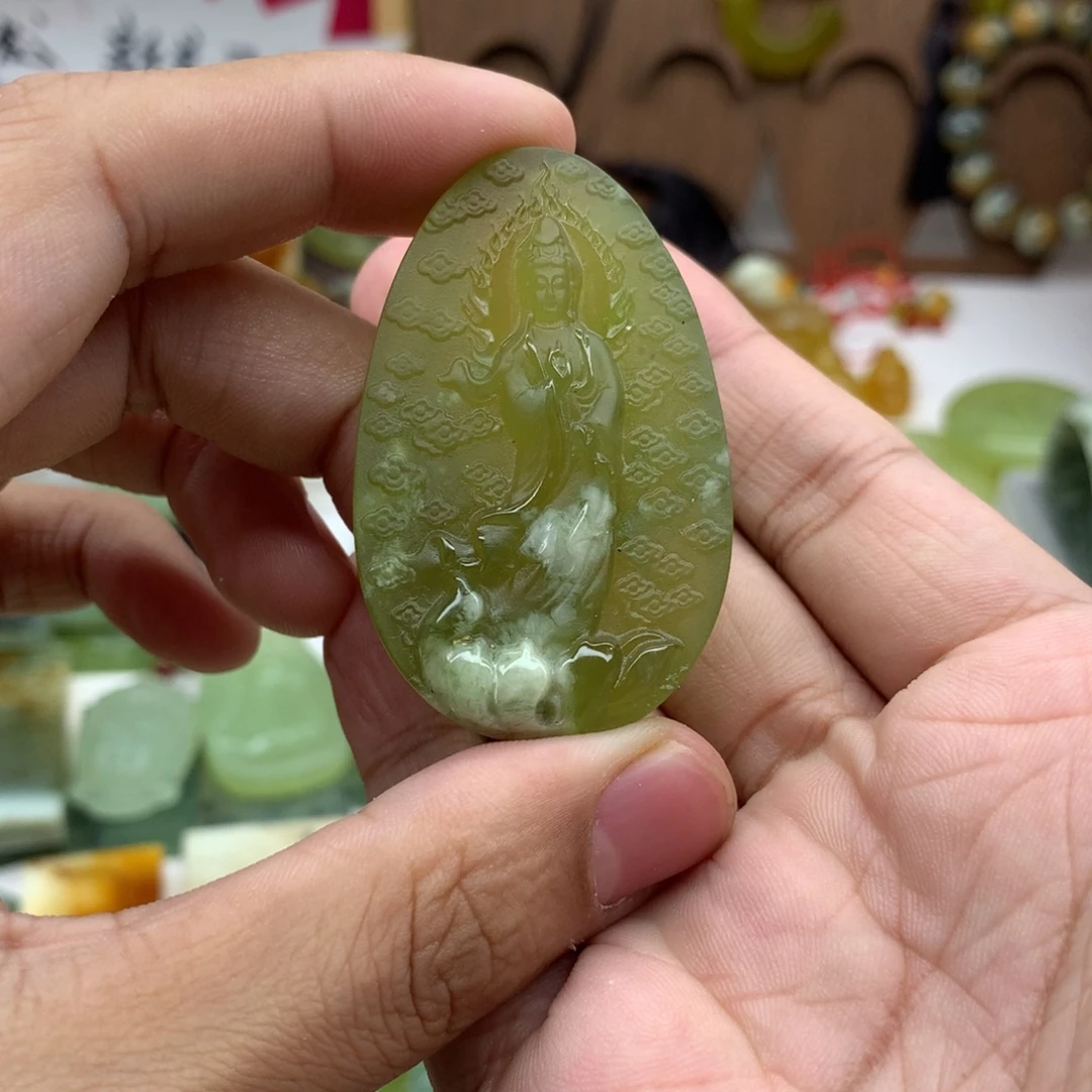 用***3岫玉未镶嵌吊坠(不含链)