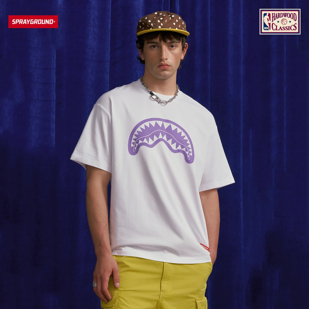 SPRAYGROUND I NBA HWC联名系列鲨鱼嘴短袖T恤潮流HD NE220253