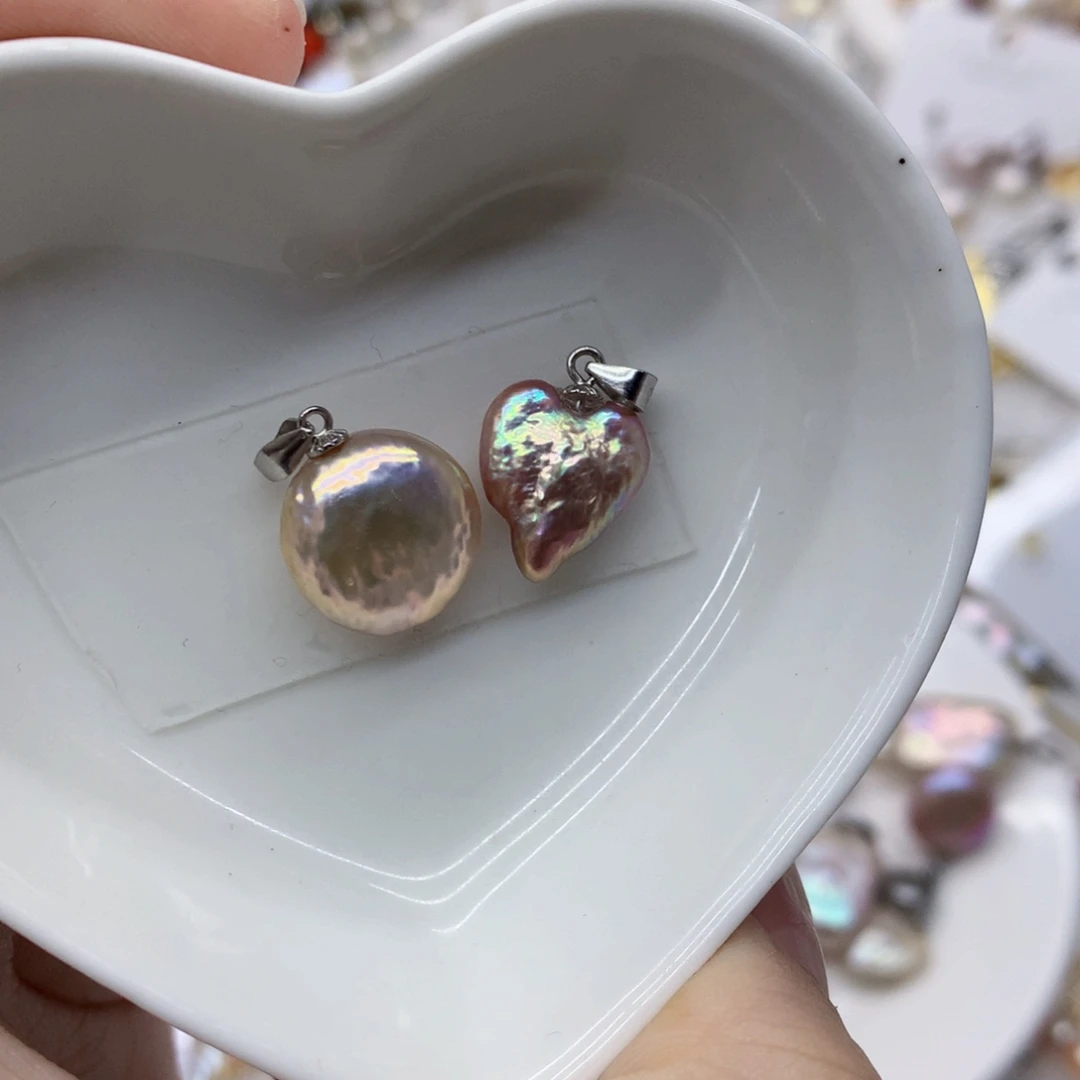 淡水珍珠银S925镶嵌颈饰