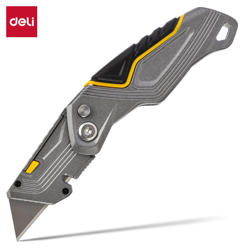 得力TD600重型折叠美工刀(灰)(把)178mm