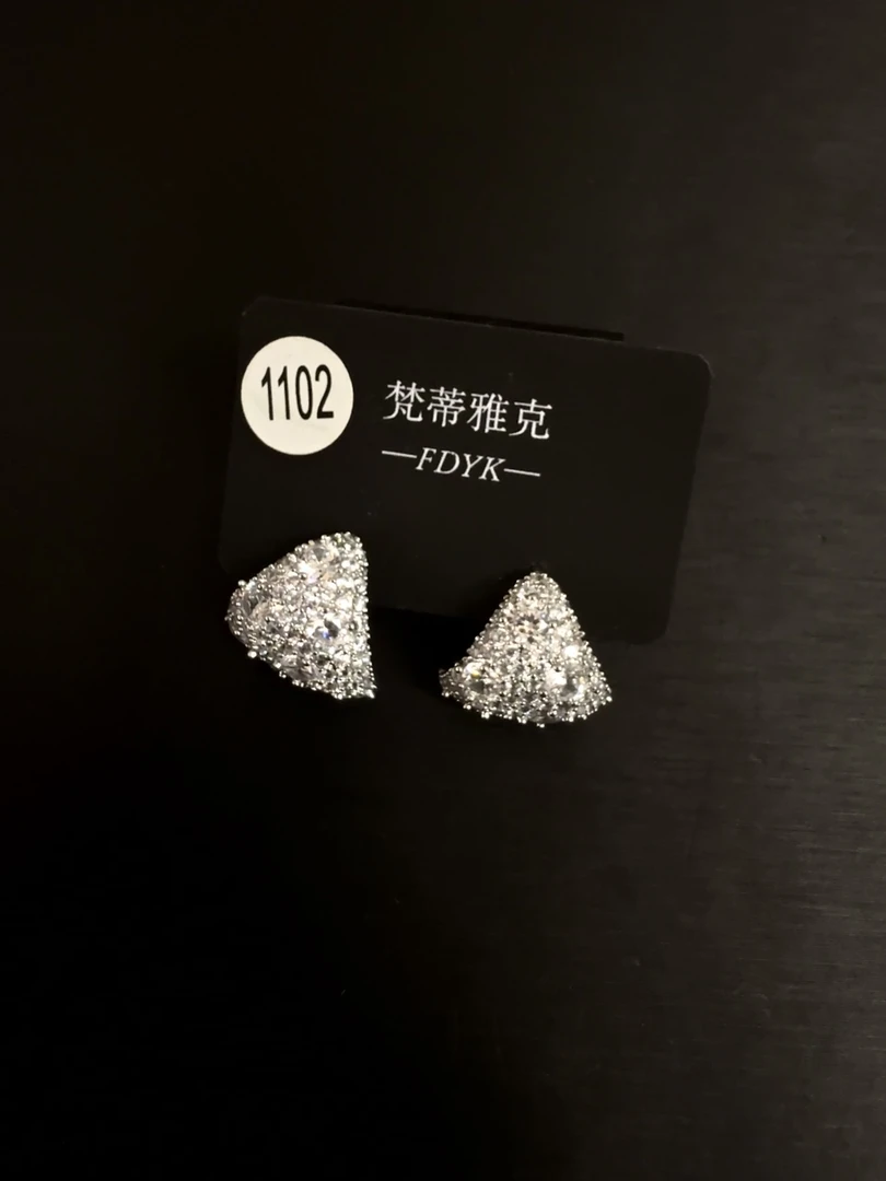 铜合金锆石耳饰 梵蒂时尚耳饰1102