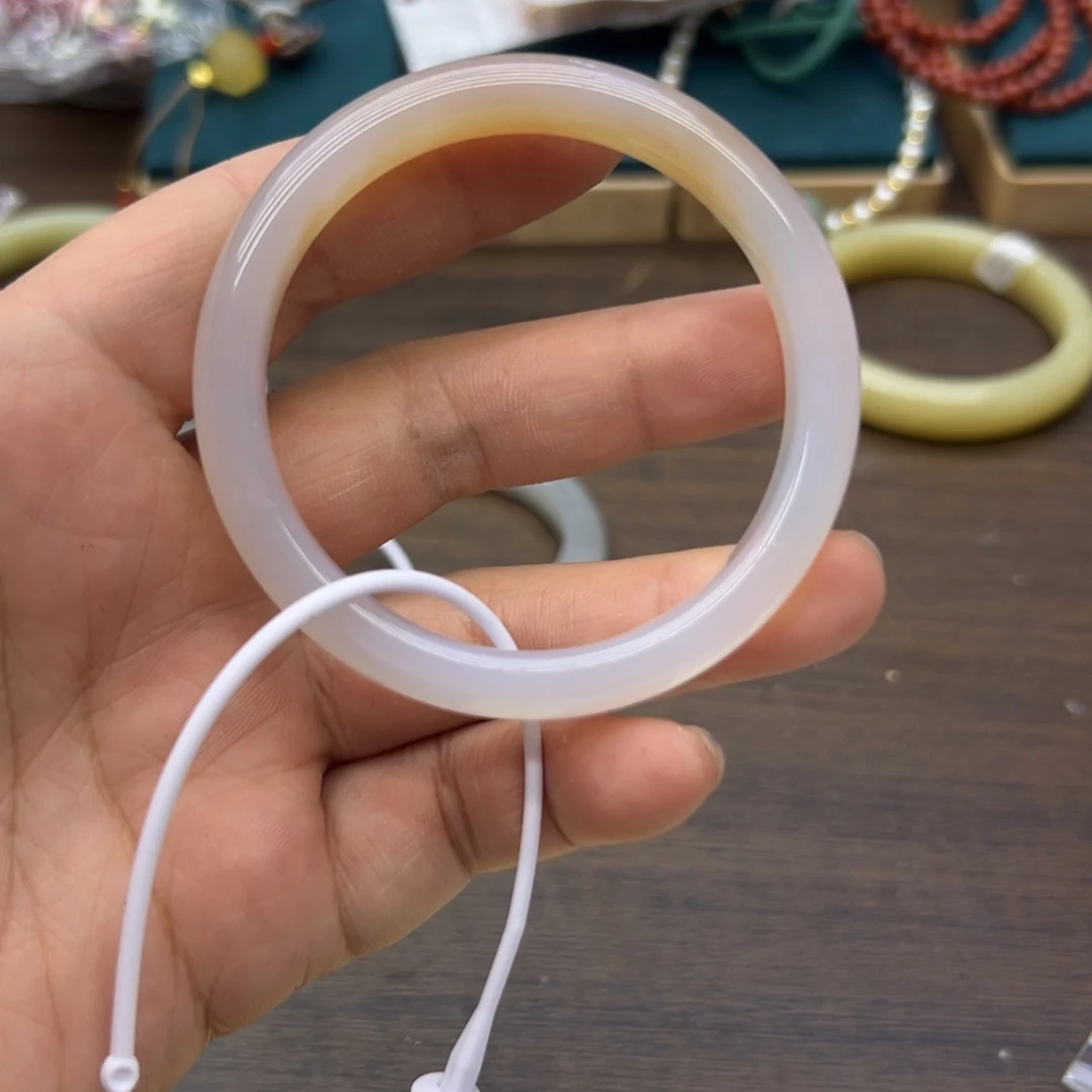 玛瑙/玉髓未镶嵌手镯54.6圈围1269